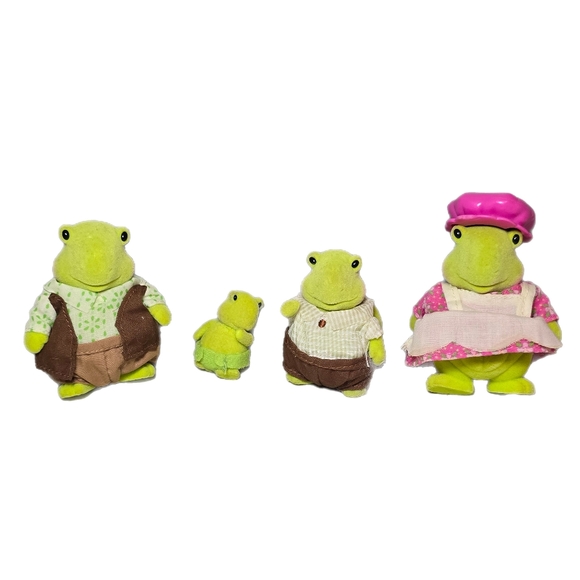 lil woodzeez Other - Li'l Woodzeez The Tidyshine Turtle Family Set of 4 Toys 3 Shells + Baby No Shell